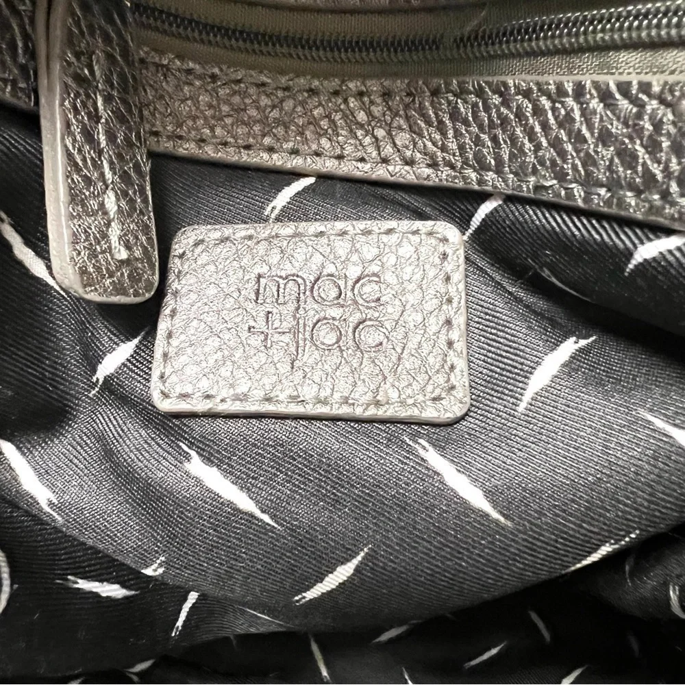 MAC+JAC Silver bowl Medium Backpack preppy academic